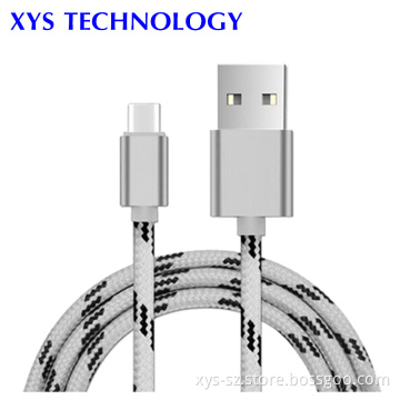 New Arrival Customized Wholesale Braid Type C usb cable, USB Charger Type C Cable